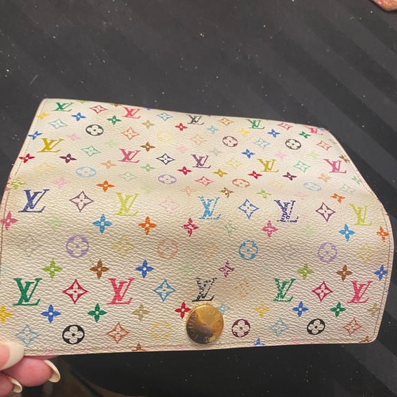 LOUIS VUITTON Takashi Murakami Multicolor Sarah Wallet - Picture 5 of 17